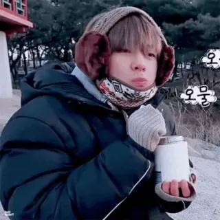 🍪 c8038a31 오물 inverno, freddo, persona, esterno whatsapp sticker