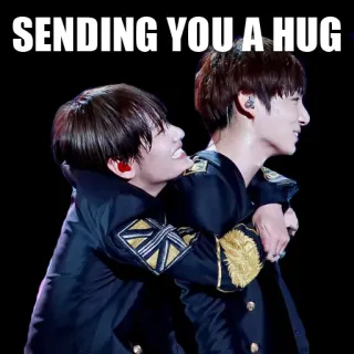 🤗 491f4747 SENDING YOU A HUG uścisk, wsparcie, miłość, przyjaźń, powitanie, empatia telegram sticker