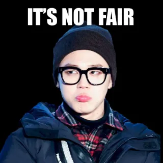 😞 a38ebfa0 IT'S NOT FAIR Meme, Wyraz, Frustracja, Smutny, To niesprawiedliwe, Zły, Osoba telegram sticker