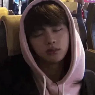 🖤 2a431219 睡觉, 帽衫, 疲惫, 放松, 室内 telegram sticker