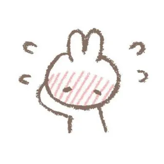 💞 770673ad 卡通, 兔子, 中指, 冒犯, 插图, 粗鲁, 手势 telegram sticker