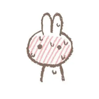 ☺️ cf214d9a 兔子, 小兔子, 卡通, 可爱, 动物, 绘画, 插图 telegram sticker