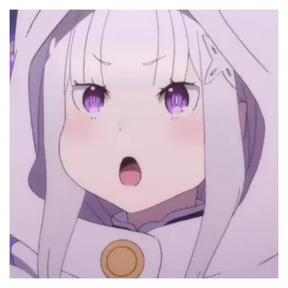 🧁 d3622401 Emilia Re:Zero − Starting Life in Another World アニメ, かわいい, 女の子, エミリア, リゼロ telegram sticker