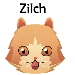 🐱 0c131714 Zilch chat, mignon, animal de compagnie, animal, autocollant whatsapp sticker