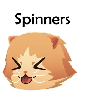 🐱 0cb723e7 Spinners chat, animal, mignon, animal de compagnie whatsapp sticker
