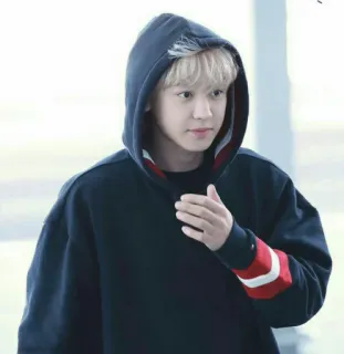 💙 946ba868 orang, hoodie, kasual, pria, potret, remaja whatsapp sticker