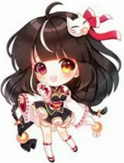 🙋 7198539d Chibi, Anime, Kawaii, Desenho animado, Personagem, Fofo telegram sticker