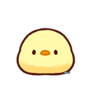 ☺️ 708b025c poussin, mignon, animal, jaune, oiseau, kawaii telegram sticker