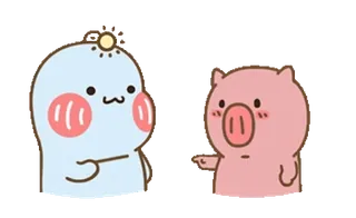 🪄 70e21807 可爱, 卡通, 猪, 怪物 telegram sticker