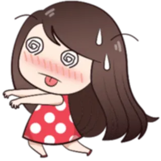 😵 b15058be stordito, cartone animato, esausto, malato, movimento, espressione telegram sticker