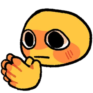 🅰️ a851d8cb Emoji, Suplicando, Meme, Kawaii, Rogando, Lindo telegram sticker