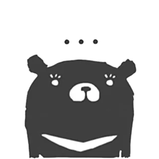 😕 7d90544c クマ, かわいい, 動物, 漫画, ステッカー telegram sticker
