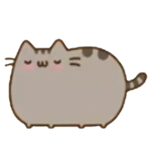 ☺️ 78fc8345 Pusheen Katze, Pusheen, süß, Cartoon, entzückend, Aufkleber, Meme telegram sticker