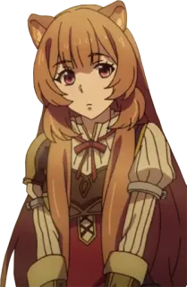 😕 16246aae Raphtalia Rising of the Shield Hero Аниме, Фэнтези, Рафталия, Восхождение Героя Щита, Тануки telegram sticker
