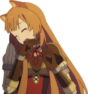 😩 6077323e Raphtalia Rising of the Shield Hero Аниме, Рафталия, милый, Тануки, лисьи уши telegram sticker