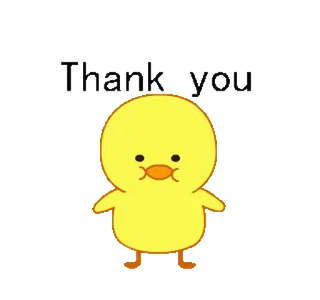 🐥 aaf88227 Thank you bebek, terima kasih, binatang, imut, burung telegram sticker