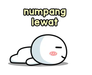🌈 24d0fcea numpang lewat ง่วง, เหนื่อย, ขี้เกียจ, การ์ตูน, Numpang Lewat telegram sticker