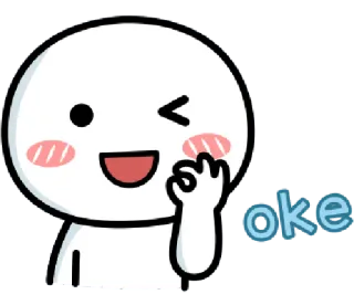 👌 448e940b oke 好的, 眨眼, 可爱, 手势 telegram sticker