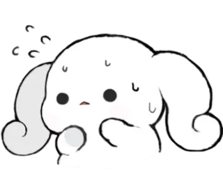 Milk Roll Bunny CHOUPOPO & Chouding whatsapp stickers