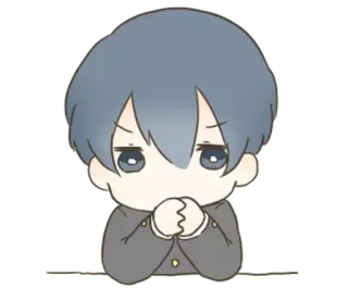 🤔 2138f76b Аниме, Персонаж, Милый, Чиби, Манга whatsapp sticker