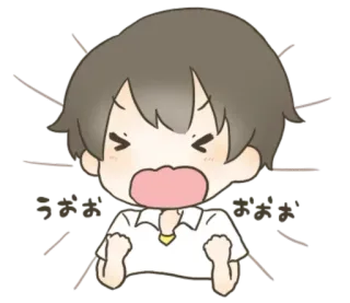 😤 f89c77ac AAAAAAAAAAAA крик, аниме, мультфильм, злой, раздраженный whatsapp sticker