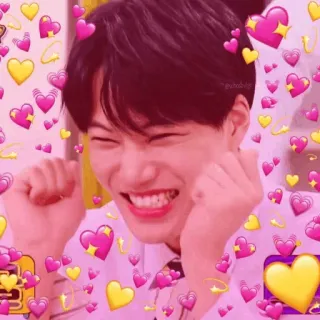 🌻 193d51e8 hati, cinta, bahagia, senang, positif, semangat whatsapp sticker