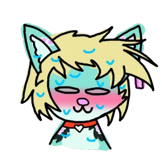 💖 058da380 cartoon, character, cat, animal, cute, sticker whatsapp sticker