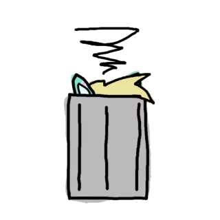 💖 134698a2 trash, cartoon, character, meme, dumpster, funny, cute, animal whatsapp sticker