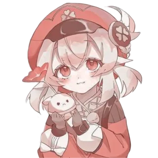 😇 2cffea8a Klee Genshin Impact Аниме, Игра, Genshin Impact, Кли, Милый, Мультфильм whatsapp sticker
