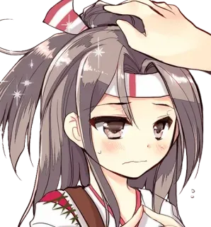 ❤️ 07e1360d Anime, Dziewczyna, Klepanie po głowie, Słodki, Włosy telegram sticker