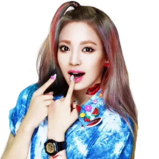 😨 c0642de7 韩语, 女人, 可爱, 时尚, 人物, 亚洲, 肖像 telegram sticker