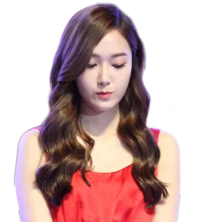 🙁 d9554adb 女人, 人, 女孩, 红裙, 名人, 女性 telegram sticker