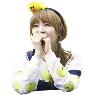 😄 dced922b 女人, 亚洲人, 可爱, 发带, 肖像, 微笑 telegram sticker