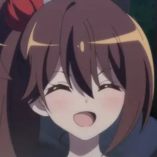 ✨ 18f22fdc 애니메이션, 소녀, 미소, 만화, 캐릭터 telegram sticker