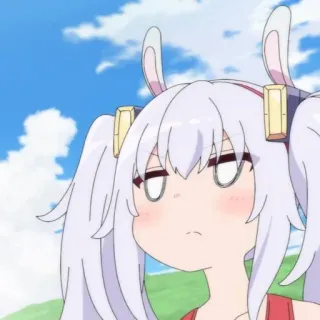 ✨ 26fa2c67 애니메이션, 스티커, 만화, 캐릭터, 토끼, 귀, 소녀 telegram sticker