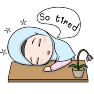 😣 5fb157a1 So tired müde, schläfrig, erschöpft, Cartoon whatsapp sticker