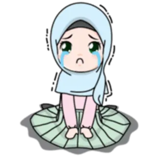 Cute Hijab👰 ~by @pixels_NFT telegram stickers