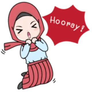 Cute Hijab👰 ~by @pixels_NFT telegram stickers