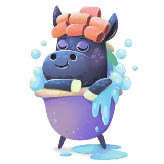 Rainbow Horse telegram stickers