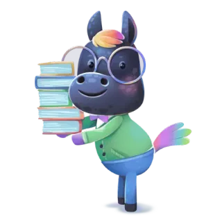 Rainbow Horse telegram stickers