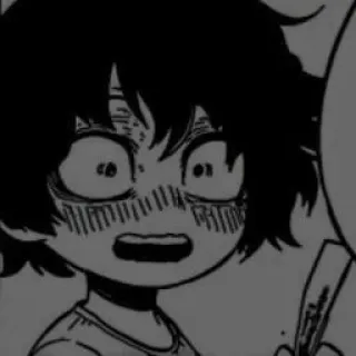 🖤 5236fc33 Izuku Midoriya My Hero Academia Anime, Manga, Personage, My Hero Academia, Izuku Midoriya, Fanart telegram sticker