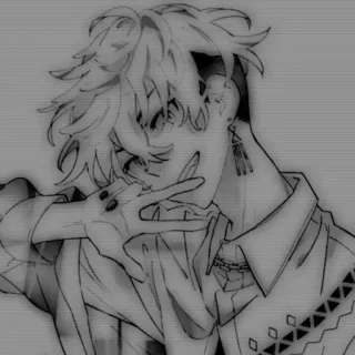 🖤 8c92b0d9 Anime, Manga, Cartoon, Personage, Illustratie, Kunst telegram sticker