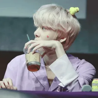 🌸 d6c71250 osoba, picie, portret, idol, azjatycki, kawa telegram sticker