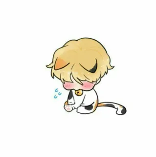 🍭 32be7412 kot, anime, manga, kawaii, słodki, chibi, kreskówka telegram sticker