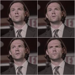😕 bc1dc691 Sam Winchester Supernatural siêu nhiên, Sam Winchester, chương trình TV, nhân vật, Jared Padalecki telegram sticker