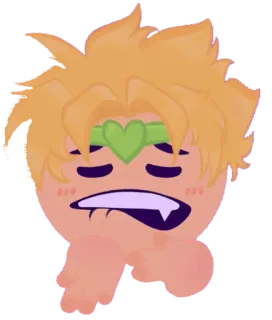 🤥 b0ad3a07 Dio Brando JoJo's Bizarre Adventure Dio, Anime, Manga, JoJo's Bizarre Adventure, Karakter telegram sticker