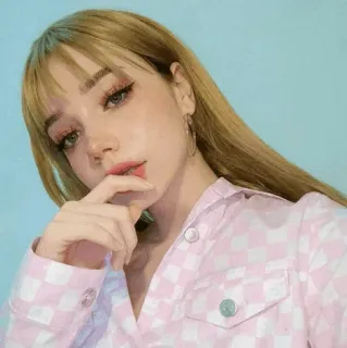 🦉 56188e4f 女人, 肖像, 美丽, 时尚, 自拍, 女孩, 风格, 化妆 whatsapp sticker