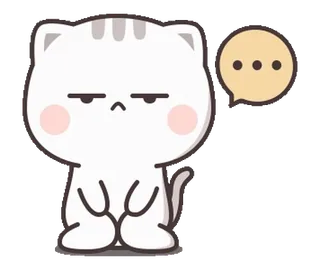 😑 0bcb2c59 แมว, สัตว์, สติกเกอร์, การ์ตูน, น่ารัก, สีหน้า telegram sticker