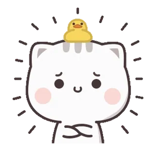 🙁 6dfd91e0 แมว, เป็ด, น่ารัก, สติกเกอร์, สัตว์ telegram sticker