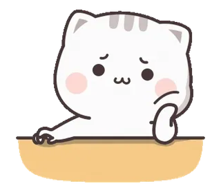 🙁 f625fdfc แมว, เศร้า, น่ารัก, สติกเกอร์, การ์ตูน, สัตว์ telegram sticker